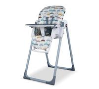 Cosatto Pip Adjustable Highchair, Birth to 15kg, Lightweight, Compact Foldable, Free Standing, Easy Clean, Padded Seat, Footrest, Tray Cup Holder (Beep Beep)