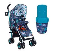 Cosatto Supa 3 Pushchair - Lightweight Stroller from Birth to 25 kg | Compact Fold, Large Shopping Basket, Footmuff (Dragon Kingdom)