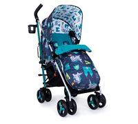 Cosatto Supa 3 Pushchair with Footmuff - Lightweight Stroller from Birth to 25Kg - Easy, Compact, Umbrella Fold, Large Shopping Basket, Carry Handle Footmuff (Dragon Kingdom)