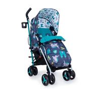 Cosatto Supa 3 Stroller, Dragon Kingdom (Blue), Compact Baby Pushchair with Footmuff, From Birth to 25kg Toddler Buggy, Fold