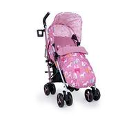 Cosatto Supa 3 Pushchair with Footmuff - Lightweight Stroller from Birth to 25Kg - Easy, Compact, Umbrella Fold, Large Shopping Basket, Carry Handle Footmuff (Dusky Unicorn Land)