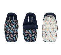 COSATTO Ultimate Footmuff, Cosy Toes with Storm Flap (Diggin' Dinos) | for Latest Cosatto Wow 3 & Woosh 4 Prams and Strollers, Adjustable Length Windproof Footmuff, Summer Liner & Head Hugger