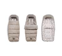COSATTO Ultimate Footmuff - for Latest Cosatto Wow 3 & Woosh 4 Prams and Strollers, Adjustable Length Windproof Footmuff, Cosy Toes with Storm Flap, Summer Liner & Head Hugger. (Whisper)