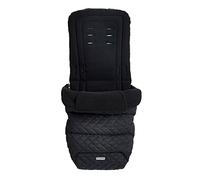 Cosatto Universal Footmuff - Cosy Toes, All Season Luxury Quilted Pram, Pushchair, Stroller Liner Liner, Washable, with Kangaroo Pouch for Hands (Black Silhouette)