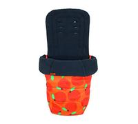 Cosatto Universal Footmuff - Cosy Toes, All Season Luxury Quilted Pram, Pushchair, Stroller Liner Liner, Washable, With Kangaroo Pouch For Hands (So Orangey)