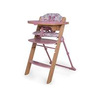 Cosatto Wooden Waffle Highchair - 6 Months -100kg, Multi Height Seat, Foldable, Self Standing, Adjustable Footrest, Removeable & Washable Tray & Seat Pads (Unicorn Garden)