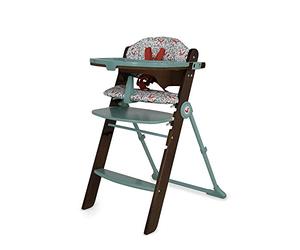 Cosatto Wooden Waffle Highchair - 6 Months -100kg, Multi Height Seat, Foldable, Self Standing, Adjustable Footrest, Removeable & Washable Tray & Seat Pads (Foxford Hall)