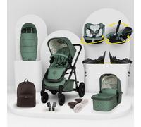 Cosatto Wow 3 All Stage Family Rotate & Recline 2 Base Bundle Meadow