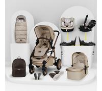Cosatto Wow 3 All Stage Family Rotate & Recline 2 Base Bundle Whisper