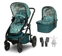 Cosatto Wow 3 Pram and Pushchair - Travel System with Carrycot, 25kg Seat Unit, Compact Fold with Seat Attached, Ventilated Carrycot, UPF100+ Hood, Raincovers, Luxury Design (Masquerade)