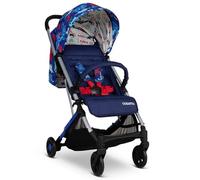 Cosatto Yo Compact Travel Stroller - Baby Pushchair Lightweight Compact Fold from Birth to 25kg - Airline Compliant, One Hand Easy Fold, Large 8kg Shopping Basket, Free Raincover (Dino Bright)