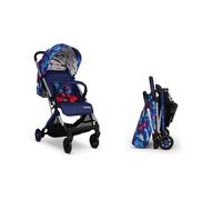 Cosatto Yo! Stroller, Dino Bright (Blue), IATA Cabin Approved Lightweight Baby Travel Pushchair, From Birth to 25kg Toddler Buggy, Fold