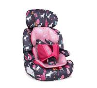 Cosatto Zoomi Toddler Car Seat & Booster Seat, 5 Point Anti-Escape Harness | 9 Months-12 Years, Adjustable Headrest, Removable Washable Covers - Forward Facing for Group 123 (Unicorn Land)