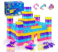 Cosaway 56PCS Large Gummy Blocks for Toddlers 3+ Years Old, Squishy Soft Bloc Stacking Toy Sets, Early Learning Toys for Boys and Girls Gifts 3 4 5 Years