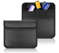 Cosblank 2 Pack 711-12B Filmguard Waterproof Carry Bag with X-Ray Protection and Radiation Resistance for Photographers, Travelers, Black, M