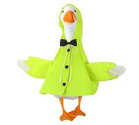 Cosblank Raincoat Goose Outfit Porch Goose Clothes for Cement Statue Porch Outdoor Garden Yard Patio Lawn Art Decor(23" H)