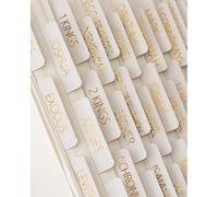 Cosblisvia 73 Pcs Bible Tabs, Laminated Book Tabs for The Bible in a Year a 52-Week Study, Large Index Divider for Women, Men, Journaling (Boho Gold)