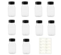 Cosbrutic Shot Bottles 120ml Reusable Leak-Proof Juice Bottles with Lids