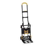 COSCO 12225YGB1E 2-in-1 Folding Hand Truck, 300 lb. Capacity, Multi-Position with Extendable Handle, Yellow