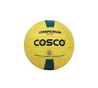 Cosco 17007 Rubber Throw Ball, Size 5 (Yellow & Green, Volleyball)