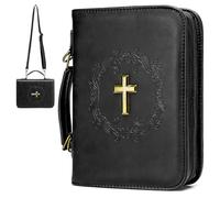 COSCOOA Large Bible Cover Case Church Bag with Detachable Shoulder Strap