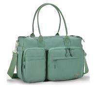 COSCOOA Teacher Tote Bag 15.6 inch Laptop Bag for Women Work,20L Personal Item Travel Bag 40x30x15cm, Nurse Briefcase, Green