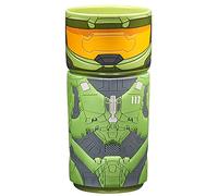CosCups by Numskull Halo Master Chief Ceramic Mug Gift with Rubber Sleeve 400ml - Official Halo Merchandise