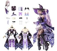 CosDogs Anime Honkai Star Rail The Herta Cosplay Costume with Wig Hat Accessories Men Women Unisex Girls Kids Outfit Halloween Carnival Christmas Party Role Play Complete Set Suit