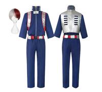CosDogs Anime My Hero Academia Todoroki Shoto Cosplay Costume with Wig for Women Men Dress Up Blue School Uniform Suit Full Accessories Halloween Carnival Party Role Play Outfits