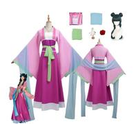 CosDogs Anime The Apothecary Diaries Maomao Cosplay Costume with Wig for Women Dress Up Pink Purple Hanfu Full Set Suit Accessories Halloween Carnival Party Role Play Outfits