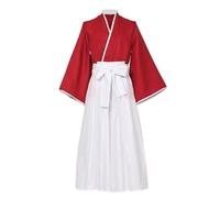 COSDREAMER men Kimono Robe Tongma Comics Geisha Japanese Yukata Ruffle Tops Pants Set