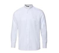 COSDREAMER Men's Tab Collar Long Sleeves Clergy Shirts for Priest Pastor Preacher Minister (41, White)