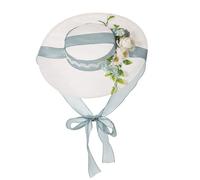 COSDREAMER Victorian Hat Womens Tea Party Hats Vintage Flowers Flat Hat (O)