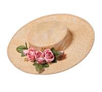 COSDREAMER Women Victorian Tea Party Sun Hat Flower Straw Hats Beach Hats