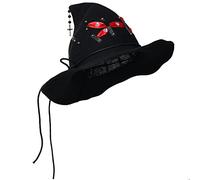 COSDREAMER Women Witch Hat Wool Knit Cap for Halloween Christmas Costume Party Black