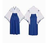 COSDREAMER Women's Kimono Robe Geisha Japanese Yukata Ruffle Tops Pants Set XL