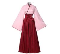 COSDREAMER Women's Kimono Robe Geisha Japanese Yukata Ruffle Tops Pants Set XL