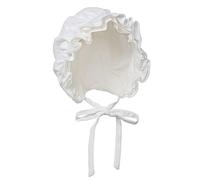 COSDREAMER Womens Victorian Bonnet Pioneer Colonial Pilgrim Bonnet Bonnet, White 5, M
