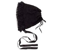 COSDREAMER Women's Victorian Oversized Black Bonnet