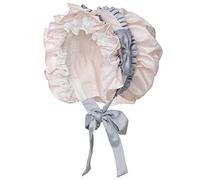 COSDREAMER Women's Victorian Pioneer Colonial Pilgrim Bonnet, Grey 1