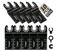 Coselena 10-Piece Multi Tool Blades Set - Heavy-Duty Oscillating Saw Blades for Wood, Plastic, and Soft Metal - Universal Fit for Precision Cutting with Most Oscillating Hand Tools
