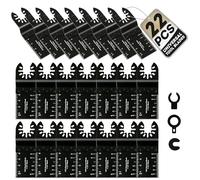 Coselena 22-Piece Multi Tool Blades Set - Heavy-Duty Oscillating Saw Blades for Wood, Plastic, and Soft Metal - Universal Fit for Precision Cutting with Most Oscillating Hand Tools