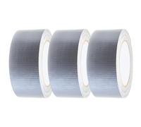 Coselena 3 Pack Silver Duct Tape - 48mm x 45m Heavy-Duty Gaffer Tape - Multi-Purpose Waterproof Duct Tape for Indoor & Outdoor Use - Ideal Strong Tape for Sealing, Patching, Bundling & Packaging