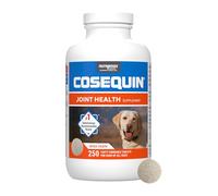 Cosequin Nutramax Maximum Strength Joint Health Supplement for Dogs - With Glucosamine, Chondroitin, and MSM, 250 Chewable Tablets
