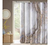 COSEVIER Shower Curtain Marble Texture for Bathroom, Polyester Fabric Waterproof Bathroom Decor,72x84 Inches,Long Size