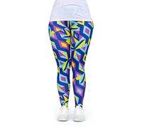 cosey - Neon Line Leggings (one Size fits All)- in Different neo-Retro Mosaik Design