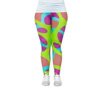 cosey - Neon Line Leggings (one Size fits All)- in Different neo-Retro Squiggle Design
