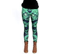 cosey - Printed Colorful Halloween Leggings (one Size) - Cthulhu Monster Design