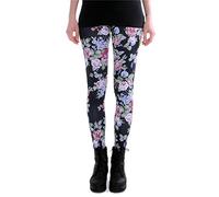 cosey - Printed Colorful Leggings (one Size) - Black Roses