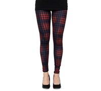 cosey - Printed Colorful Leggings (one Size) - Design Red Grid